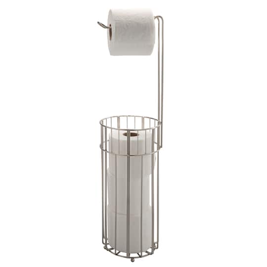 Laura Ashley Aristo Satin Toilet Paper Reserve & Dispenser